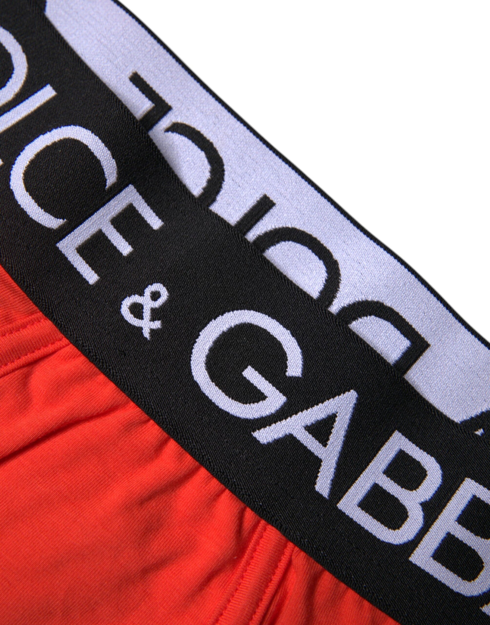 Dolce &amp; Gabbana – Rote Boxershorts aus Stretch-Baumwolle für Herren in regulärer Passform