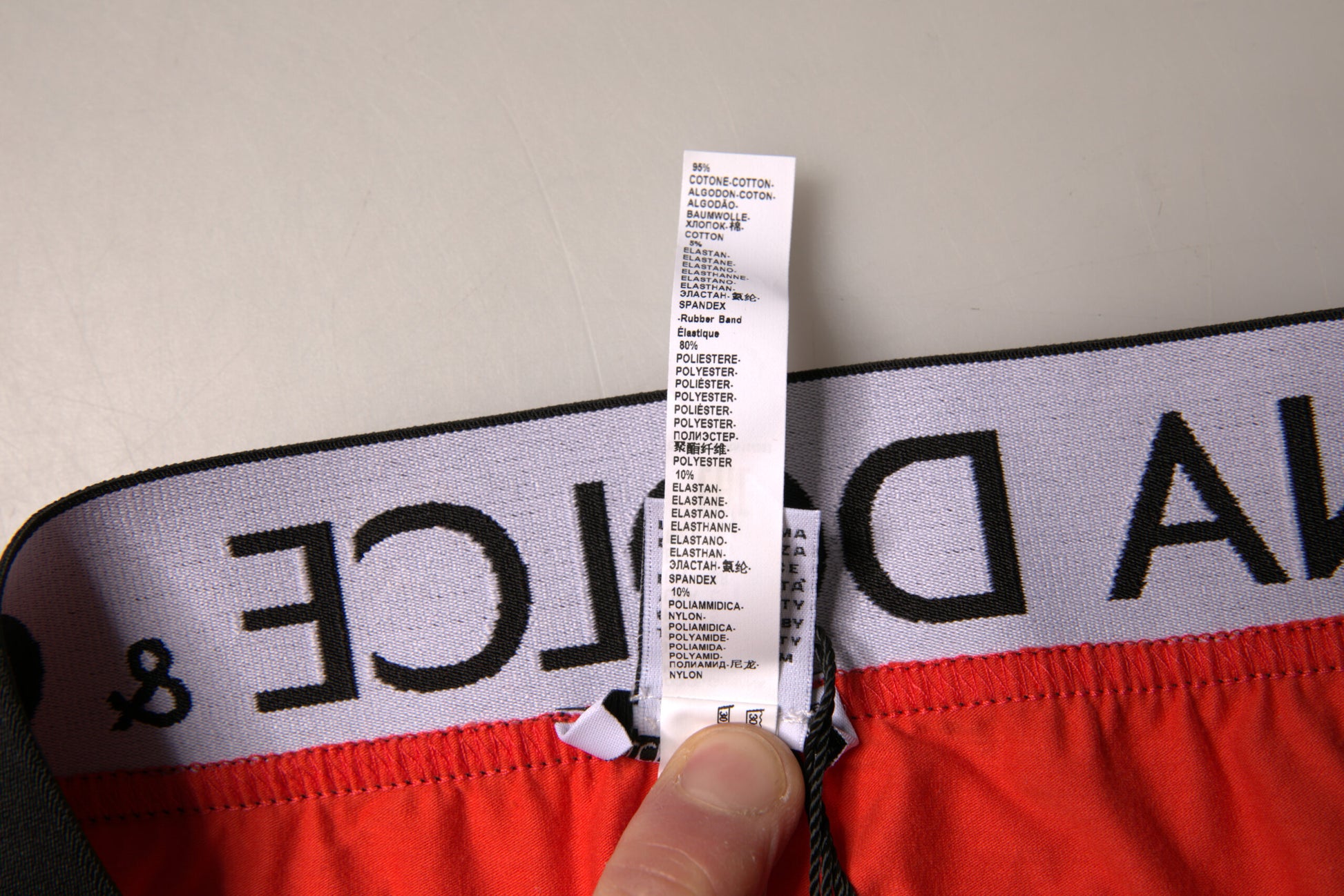 Dolce &amp; Gabbana – Rote Boxershorts aus Stretch-Baumwolle für Herren in regulärer Passform