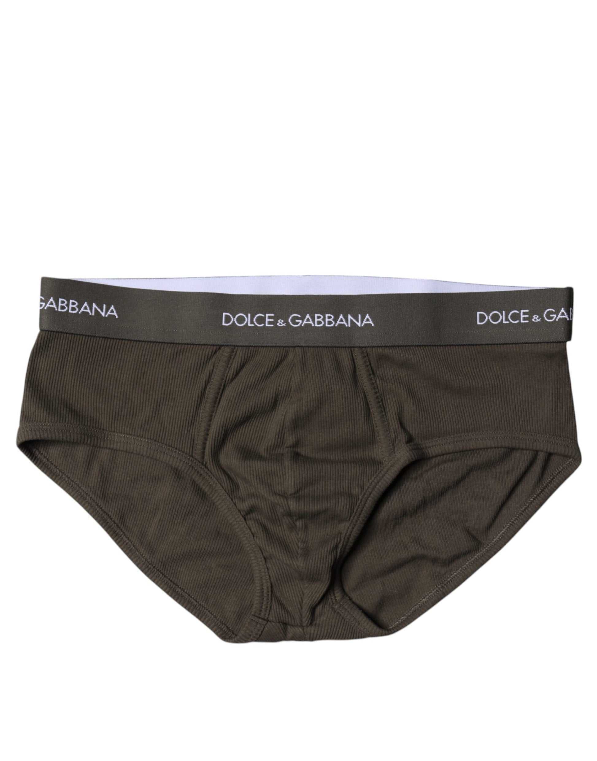 Dolce &amp; Gabbana Herren Mid Slip Slip aus grauer Baumwolle