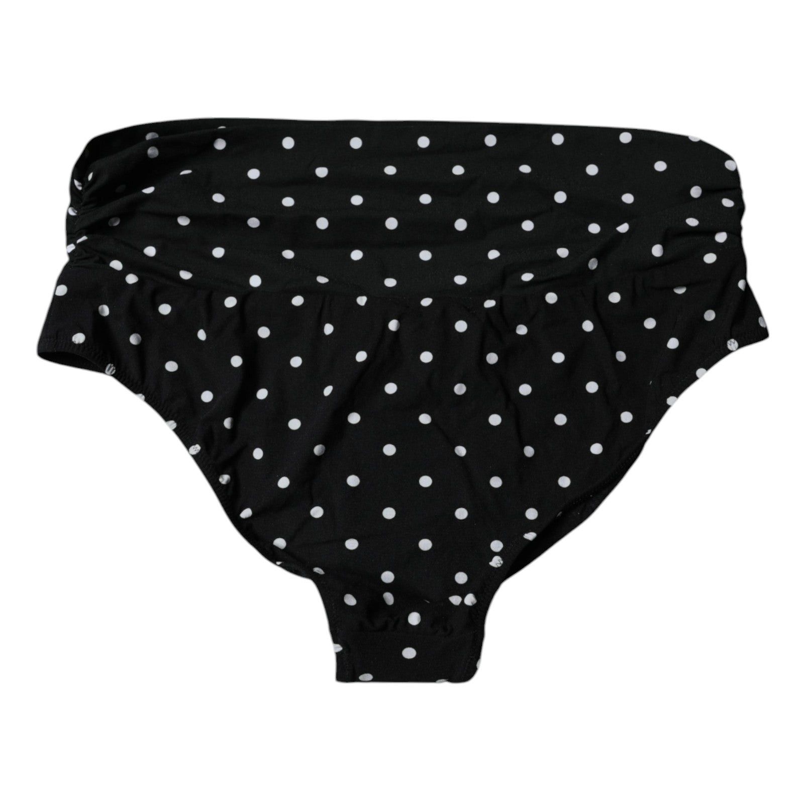 Dolce &amp; Gabbana – Schwarzer Badeanzug mit Punkten, Bikinihose, Bademode