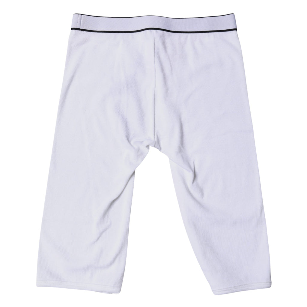 Dolce &amp; Gabbana – Kurze Strumpfhose aus Baumwolle mit weißem Logo
