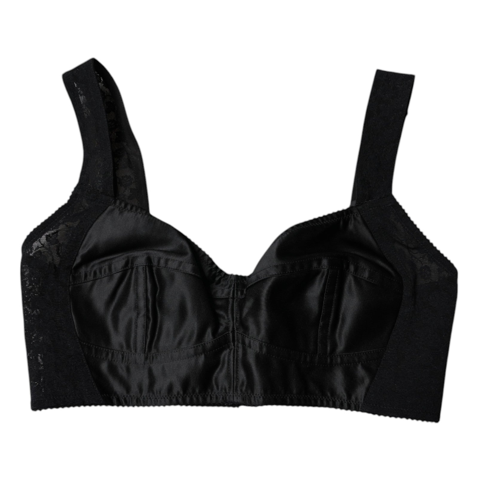 Schwarze Nylon-Balconcino-Büstenhalter-Unterwäsche von Dolce &amp; Gabbana