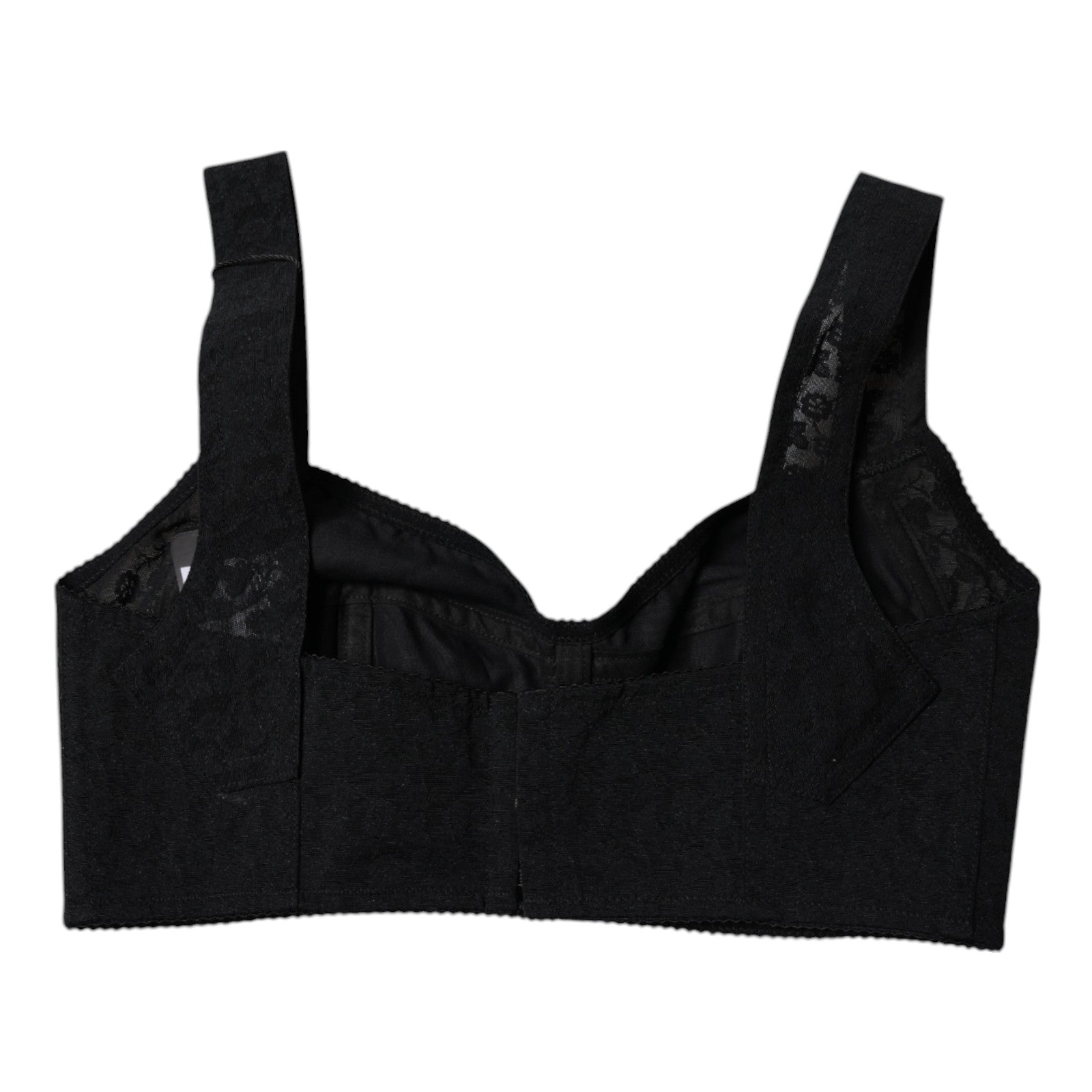 Schwarze Nylon-Balconcino-Büstenhalter-Unterwäsche von Dolce &amp; Gabbana