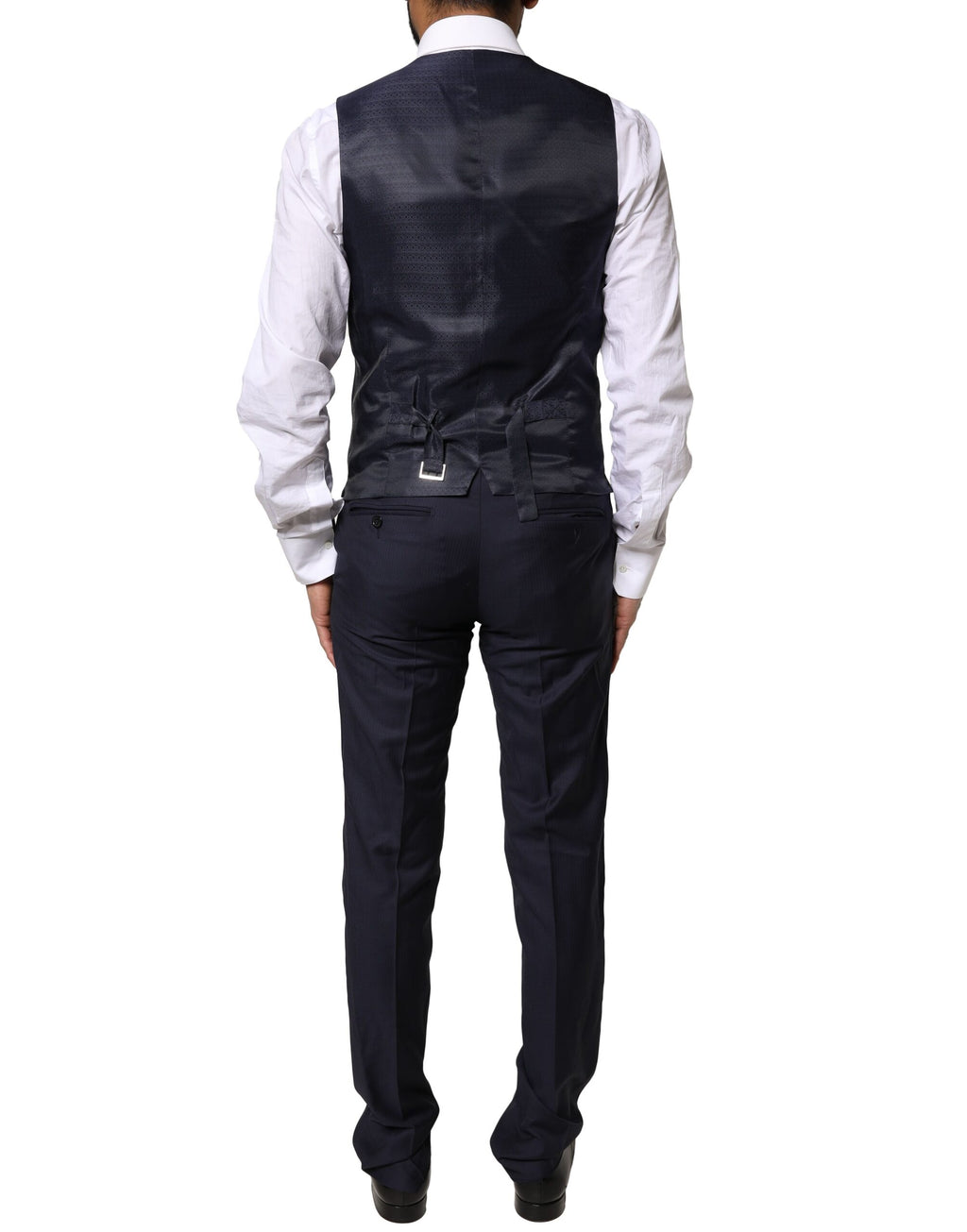 Dolce &amp; Gabbana Blauer MARTINI-Wollanzug, 3-teilig, formeller Herrenanzug