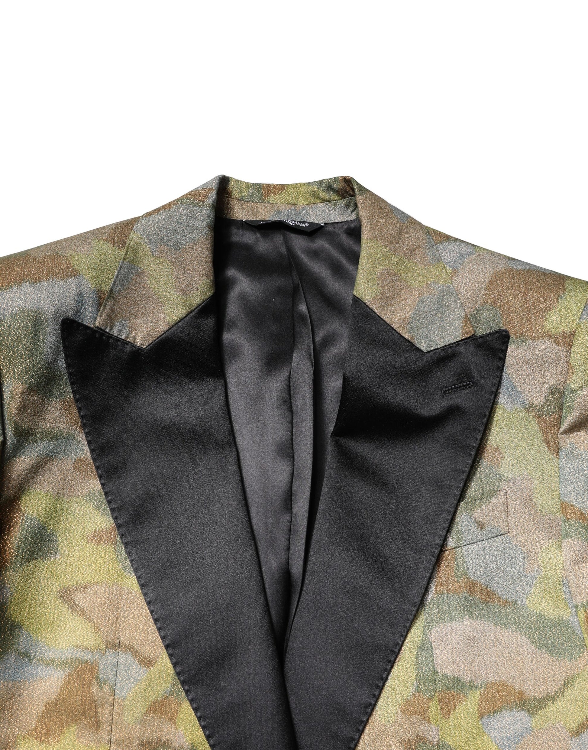Mehrfarbiger SICILIA-3-teiliger Anzug von Dolce &amp; Gabbana mit Tarnmuster