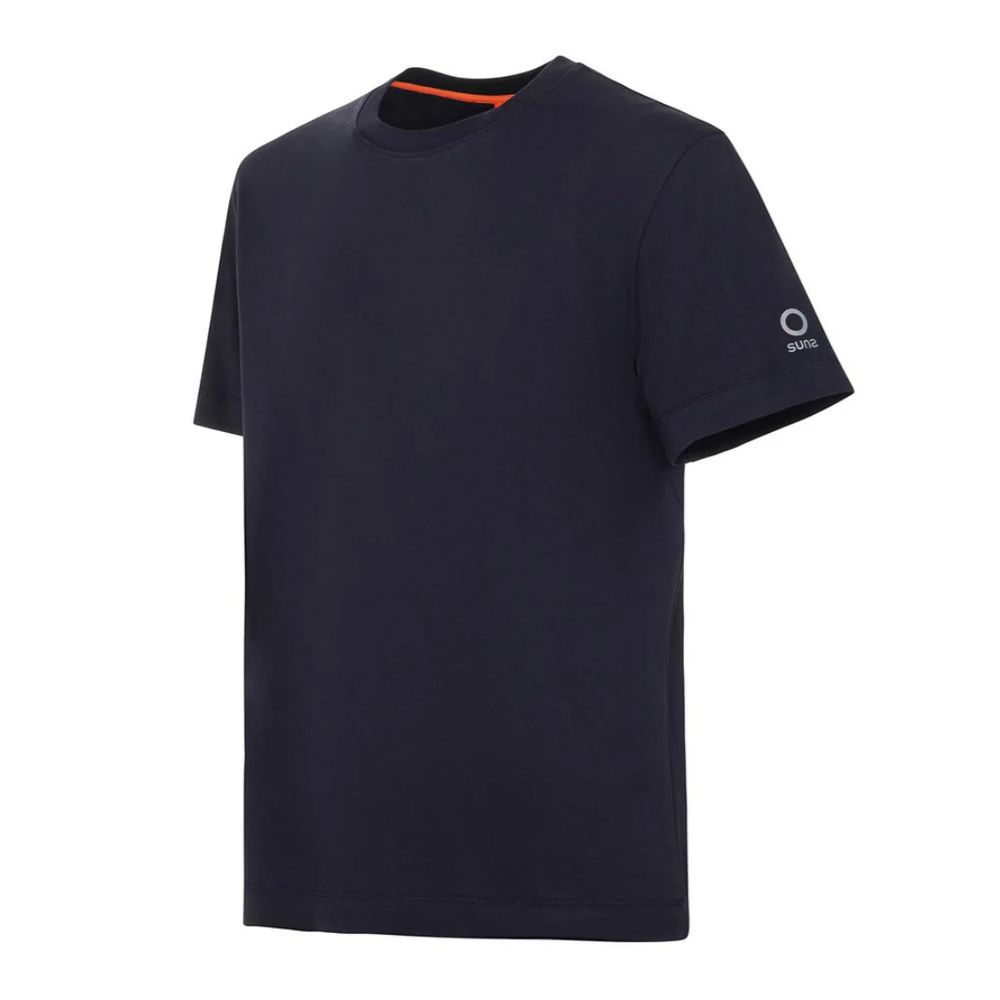 Suns Blaues Baumwoll-T-Shirt