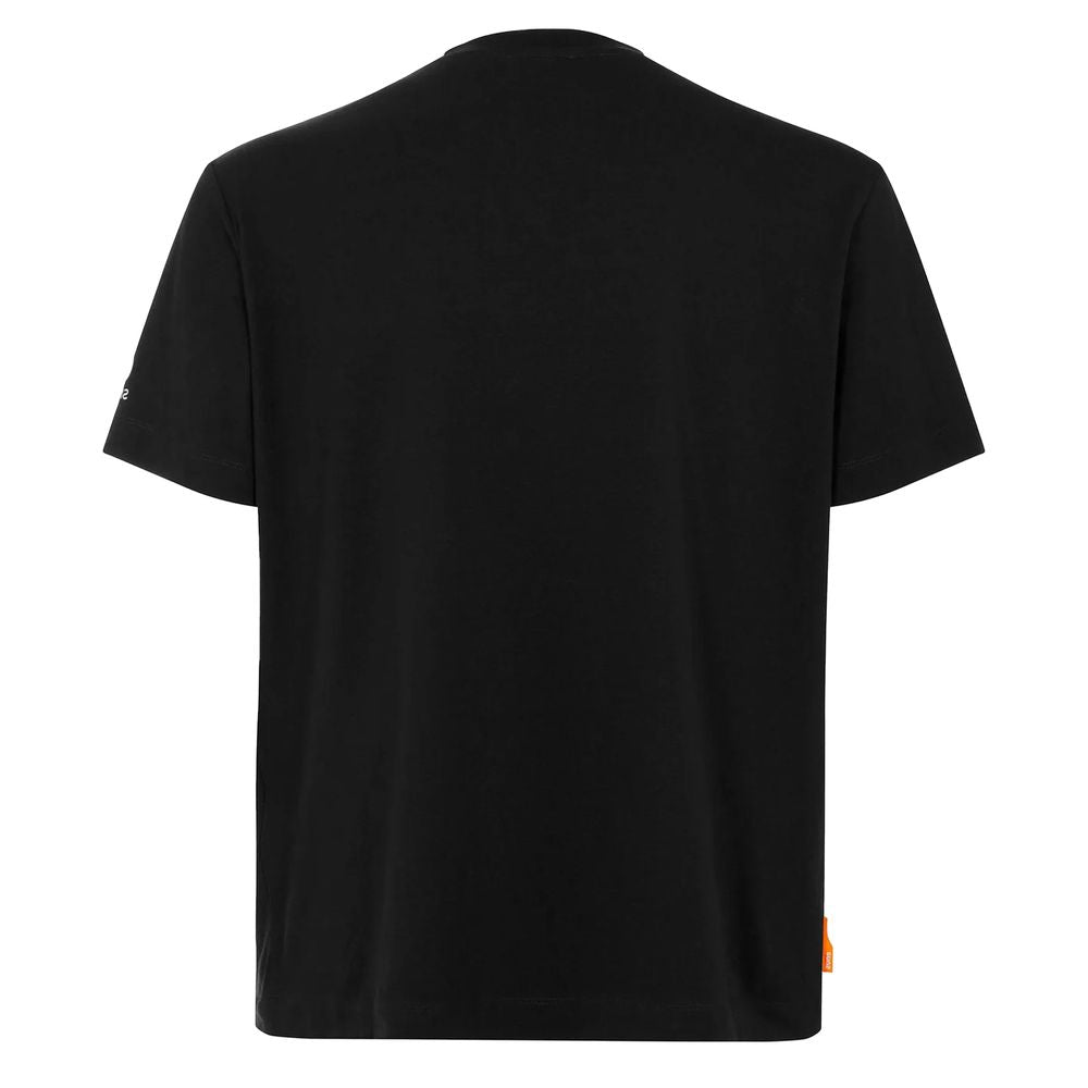 Suns Schwarzes Baumwoll-T-Shirt für Herren