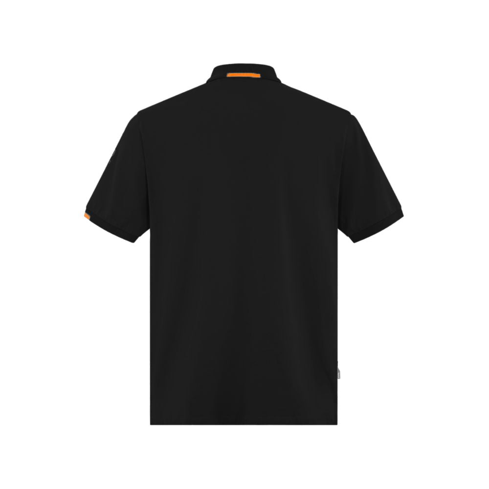 Schwarzes Poloshirt aus Baumwolle von Suns