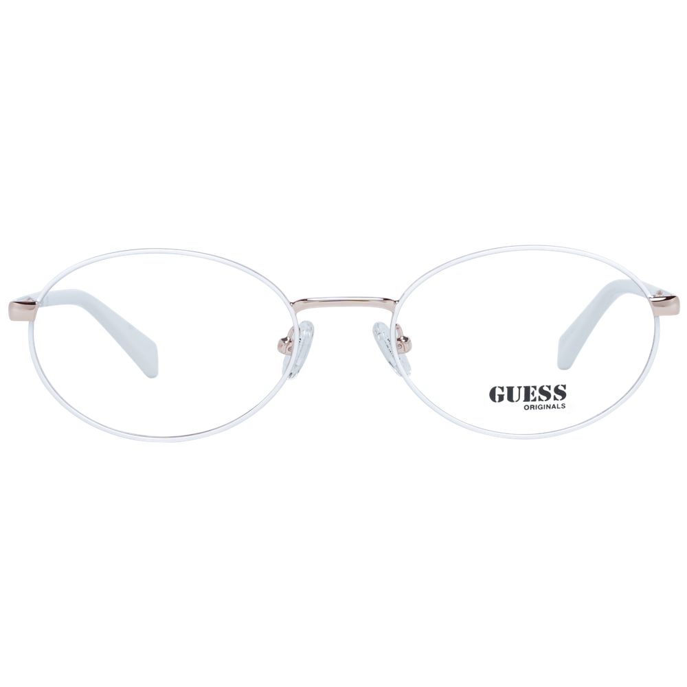 Guess White Metal Glasses (Frames) - Allority
