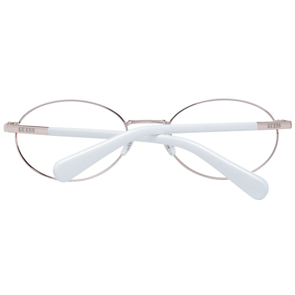 Guess White Metal Glasses (Frames) - Allority