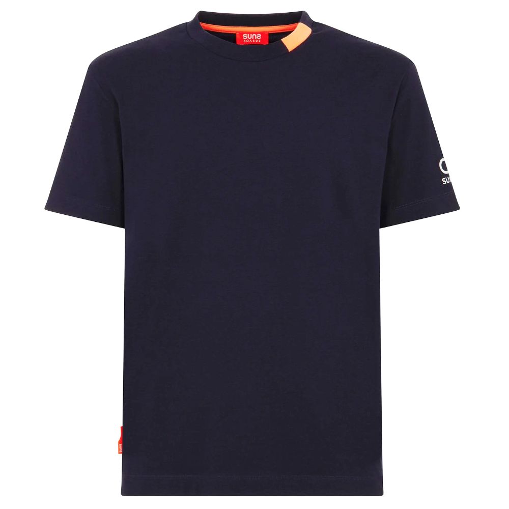 Suns Blaues Baumwoll-T-Shirt