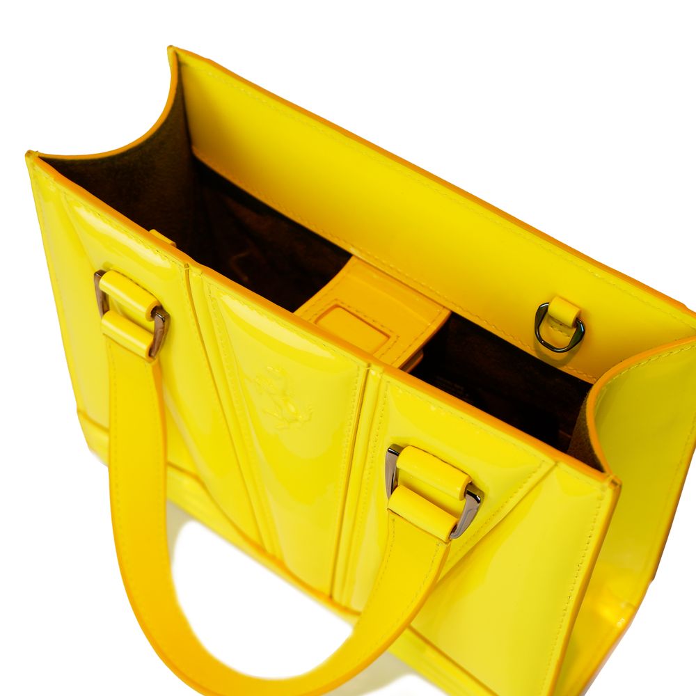 Ferrari Gelbe Lederhandtasche