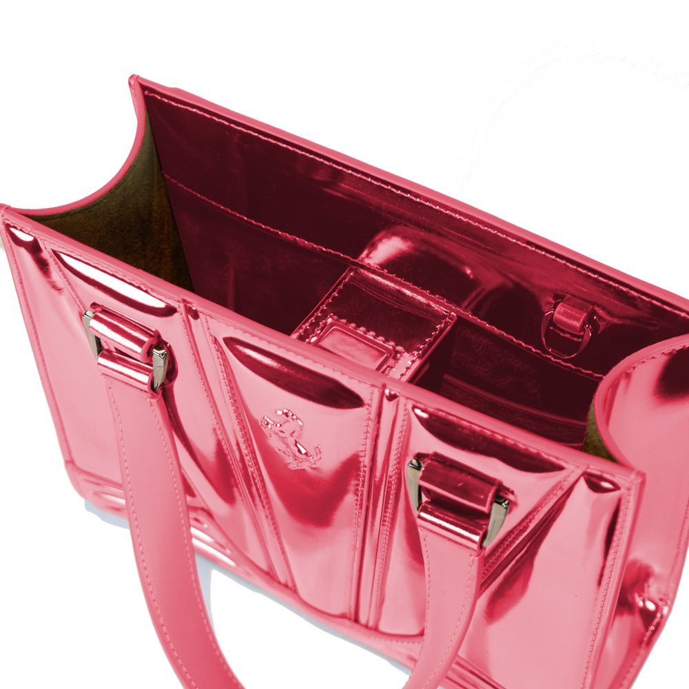 Ferrari Handtasche aus fuchsiafarbenem Leder