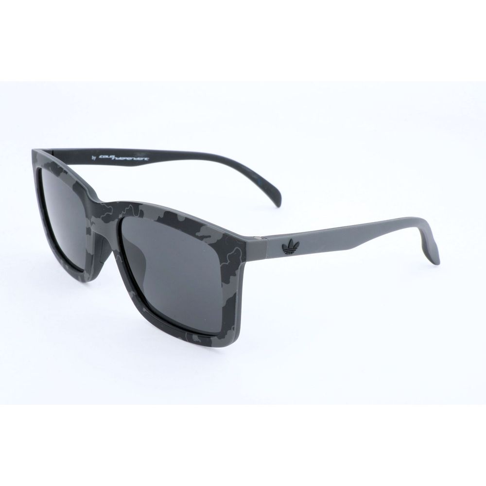 Adidas – Braune Sonnenbrille aus Kalbshaar