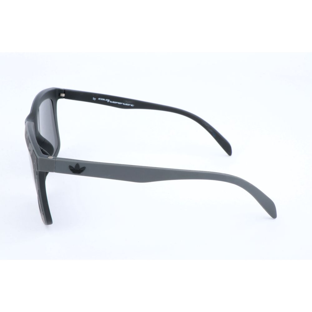 Adidas – Braune Sonnenbrille aus Kalbshaar