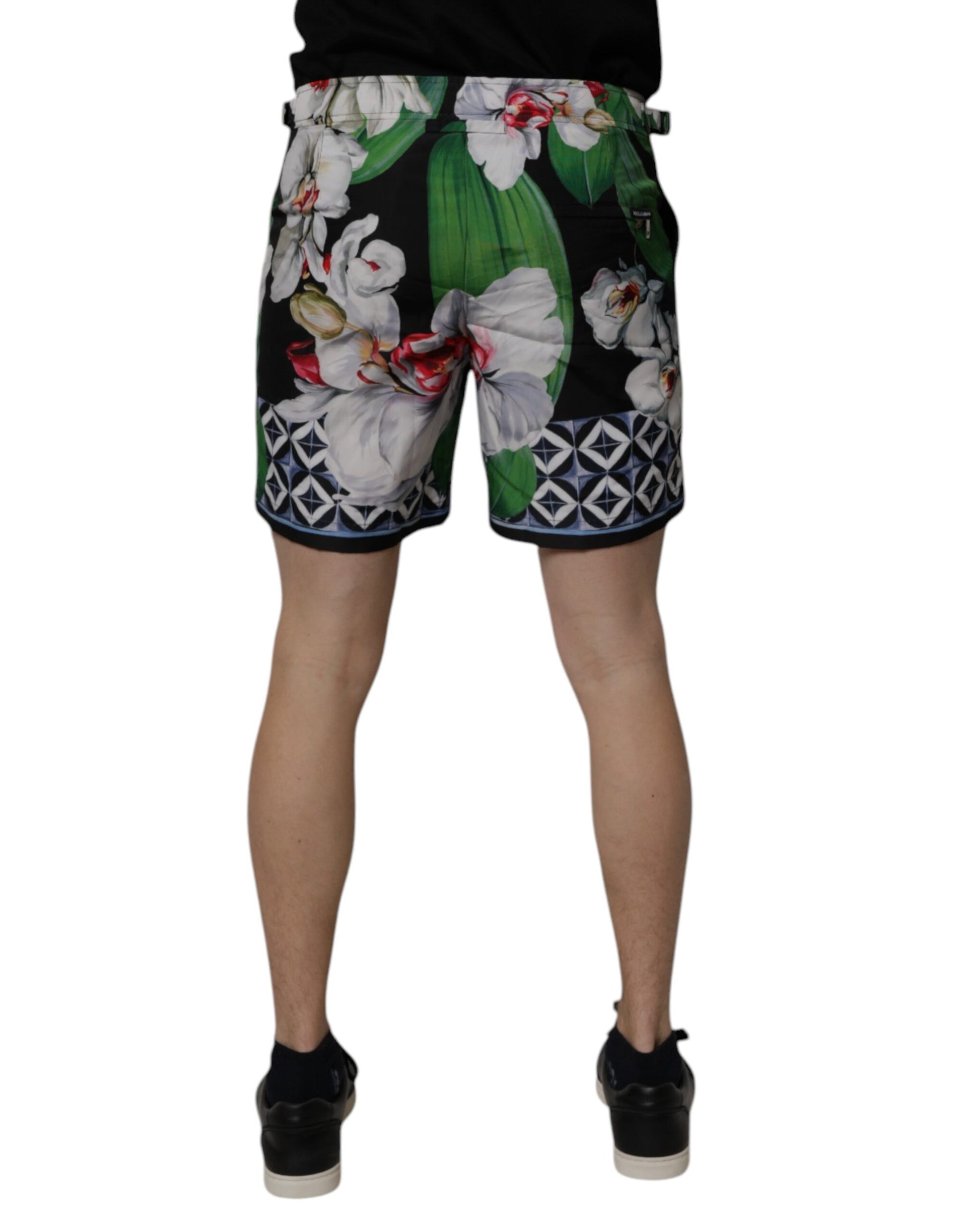 Dolce &amp; Gabbana Mehrfarbige Bermudashorts aus Polyester mit Blumenmuster für Herren