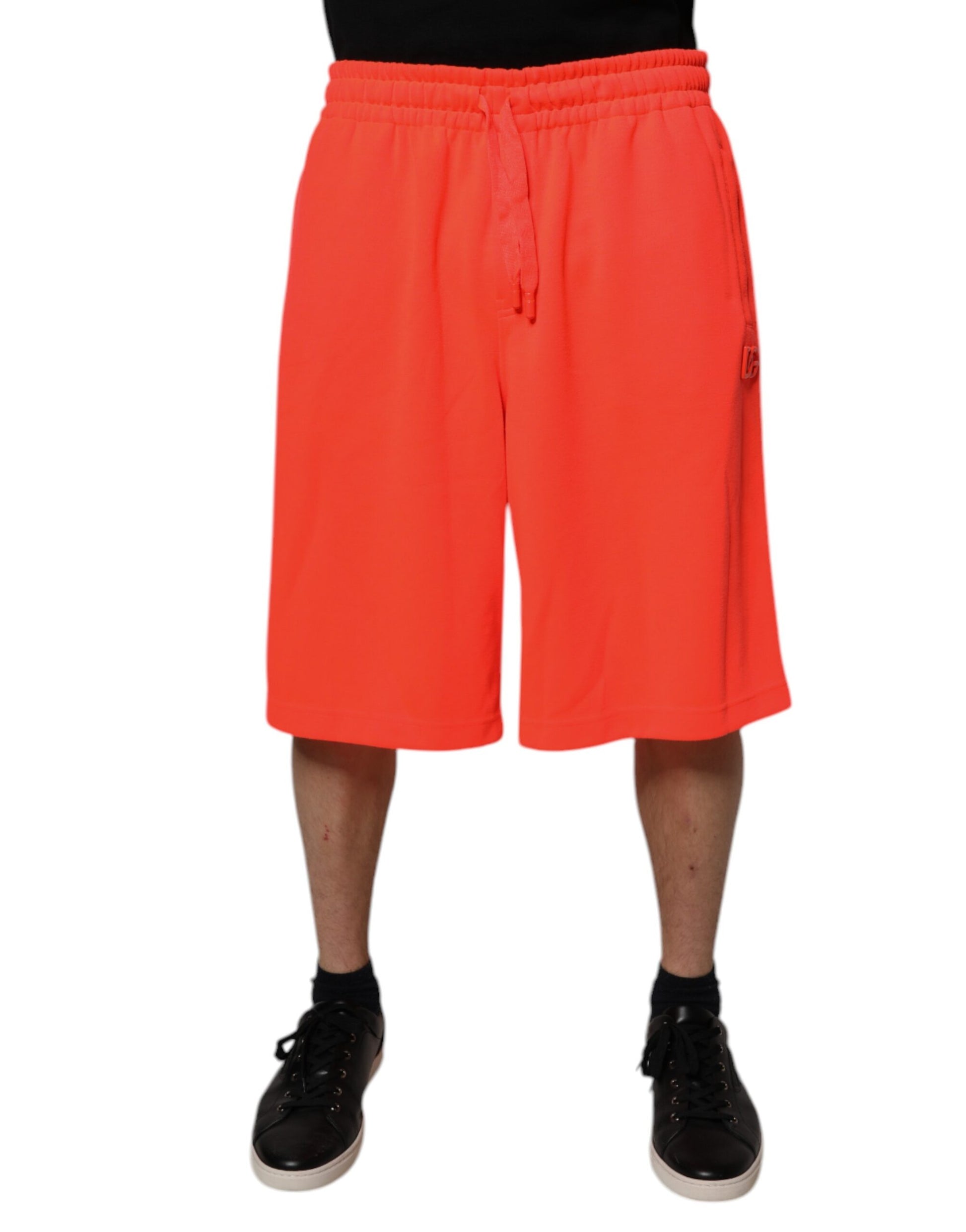 Dolce &amp; Gabbana Rote Bermudashorts aus Polyester mit mittlerer Taille für Herren