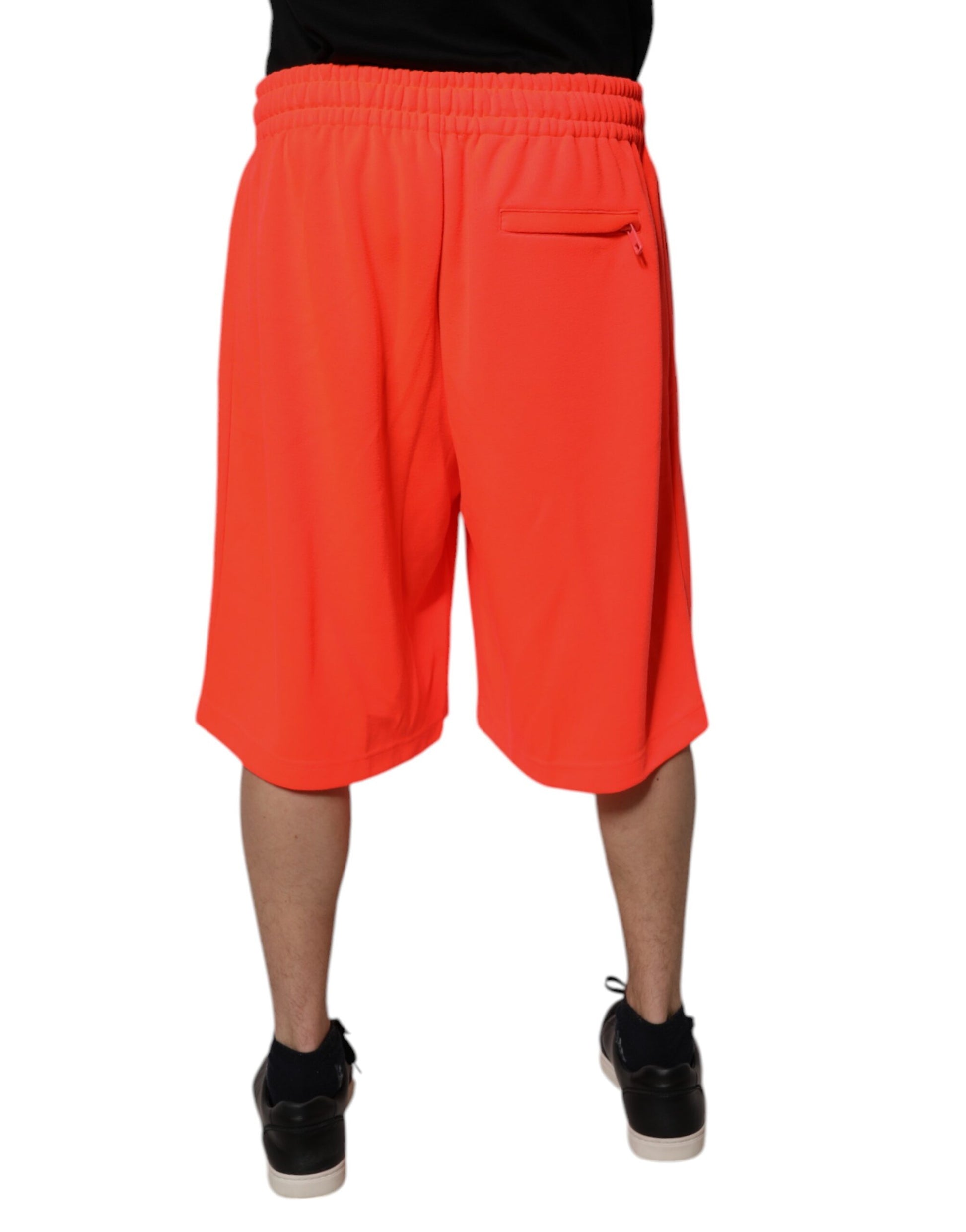 Dolce &amp; Gabbana Rote Bermudashorts aus Polyester mit mittlerer Taille für Herren