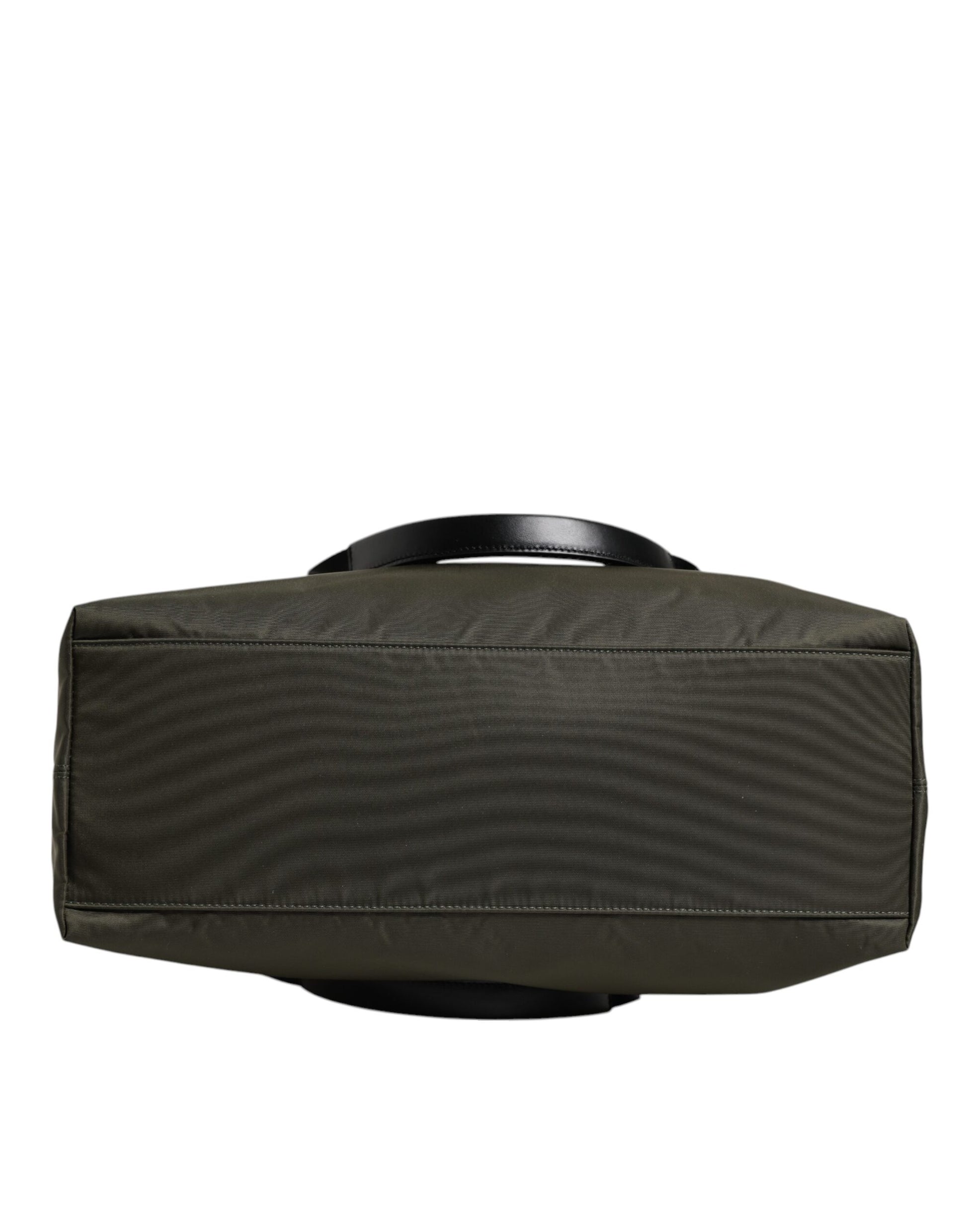 Dolce &amp; Gabbana Tragetasche aus Nylon in Militärgrün mit Schulterriemen