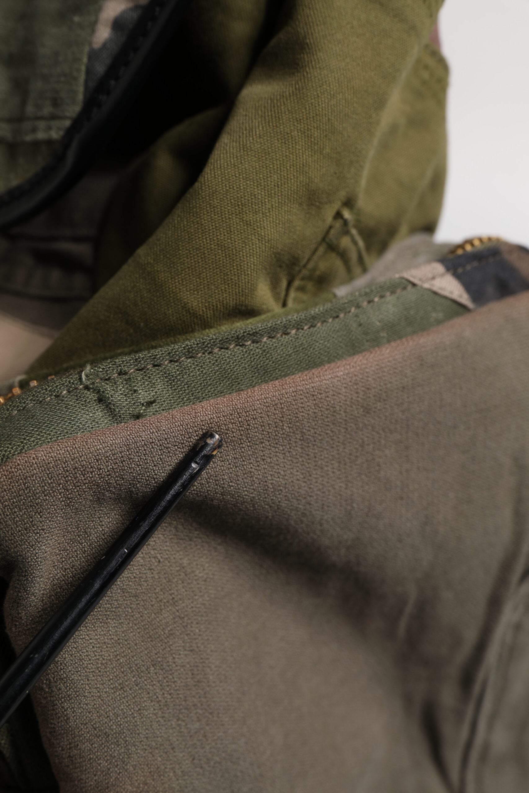 Dolce &amp; Gabbana Militärgrüner Patchwork-Reiserucksack