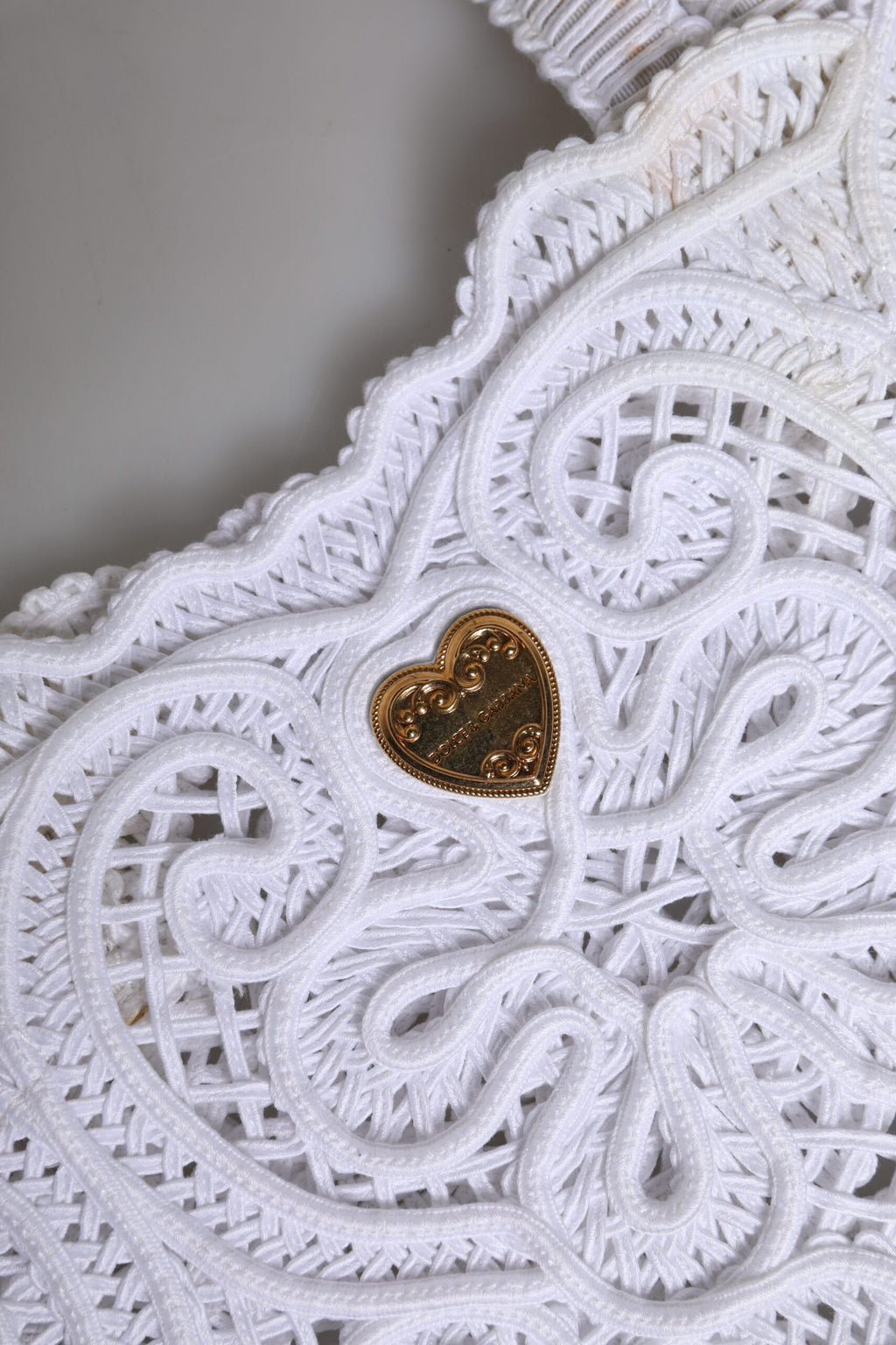 Dolce &amp; Gabbana – Weiße Einkaufstasche „Beatrice“ aus Cordonetto-Spitze