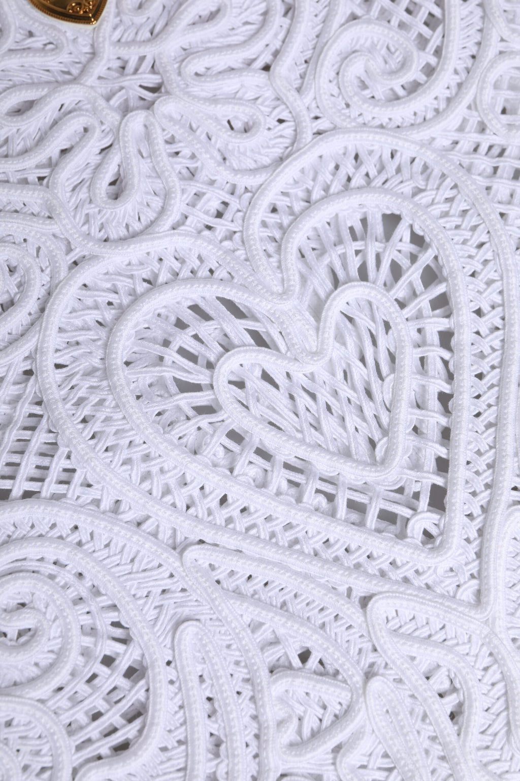 Dolce &amp; Gabbana – Weiße Einkaufstasche „Beatrice“ aus Cordonetto-Spitze