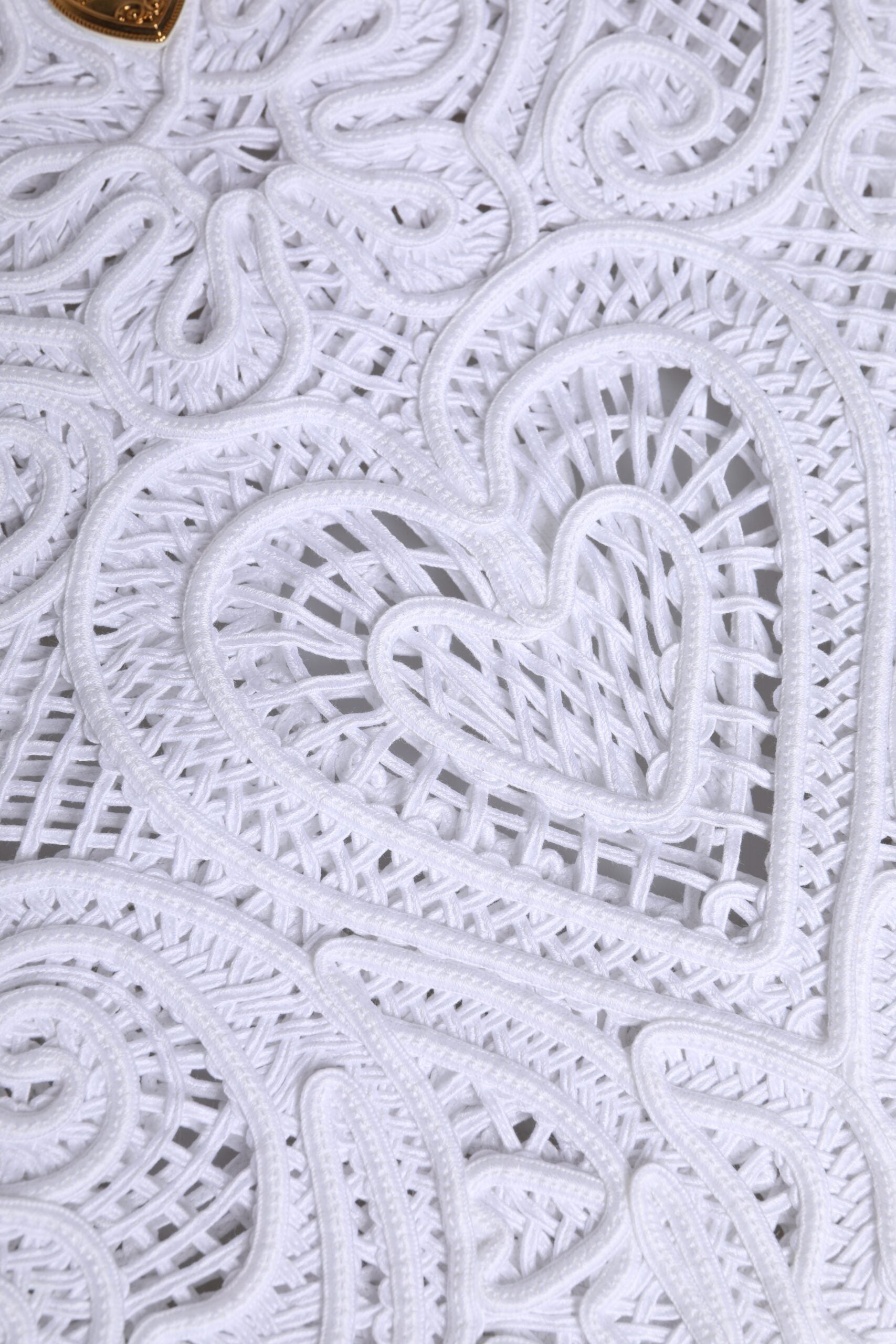 Dolce &amp; Gabbana – Weiße Einkaufstasche „Beatrice“ aus Cordonetto-Spitze