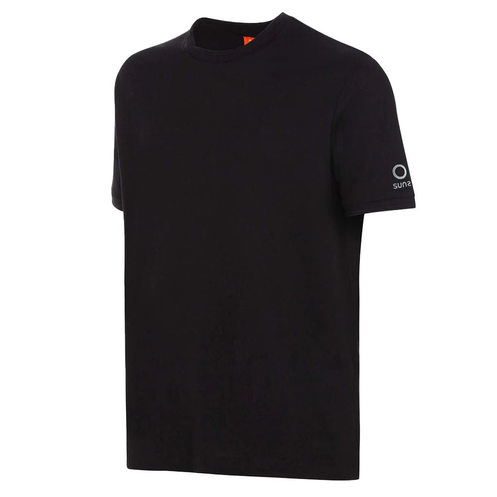 Schwarzes Baumwoll-T-Shirt von Suns