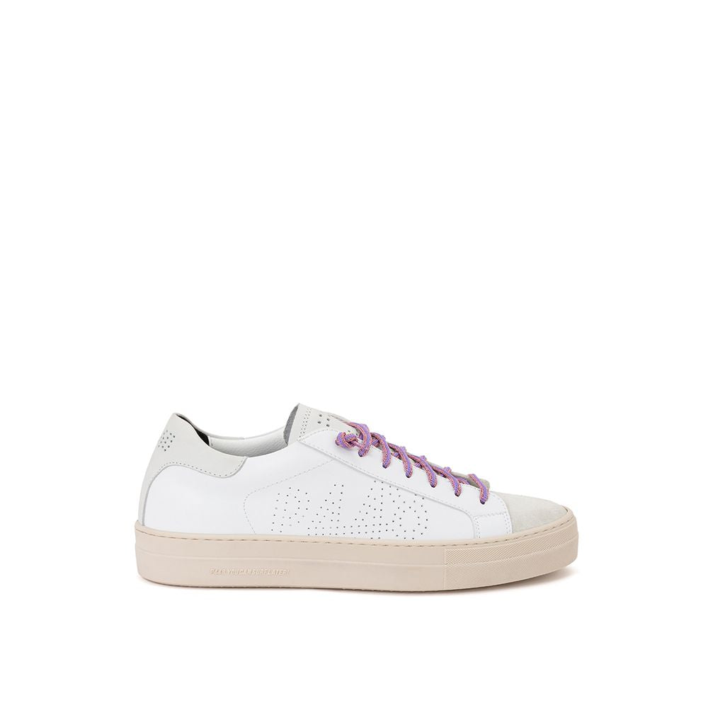 P448 Weißer Ledersneaker
