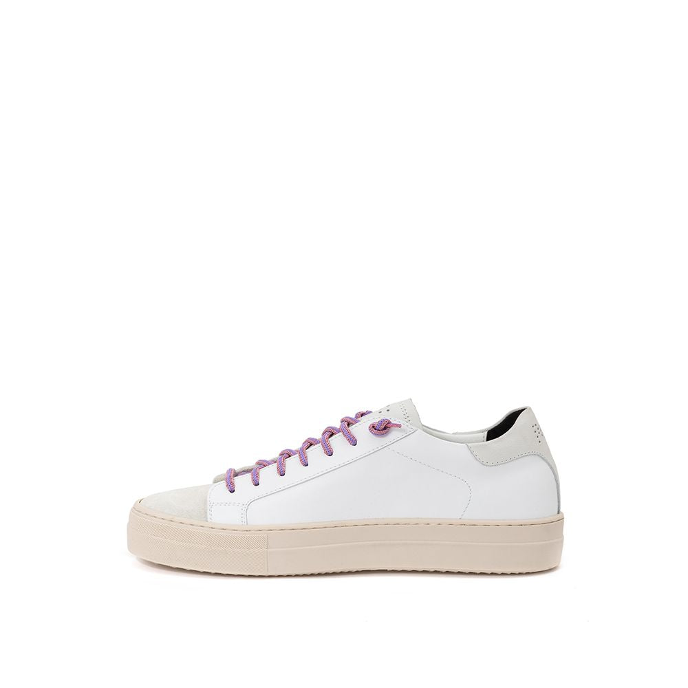 P448 Weißer Ledersneaker