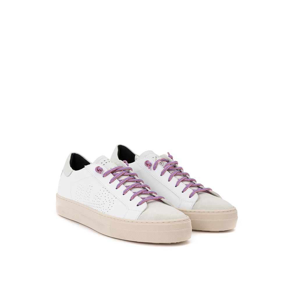 P448 Weißer Ledersneaker