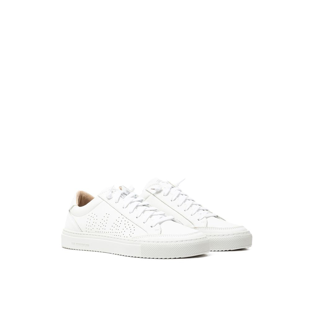 P448 Weißer Ledersneaker