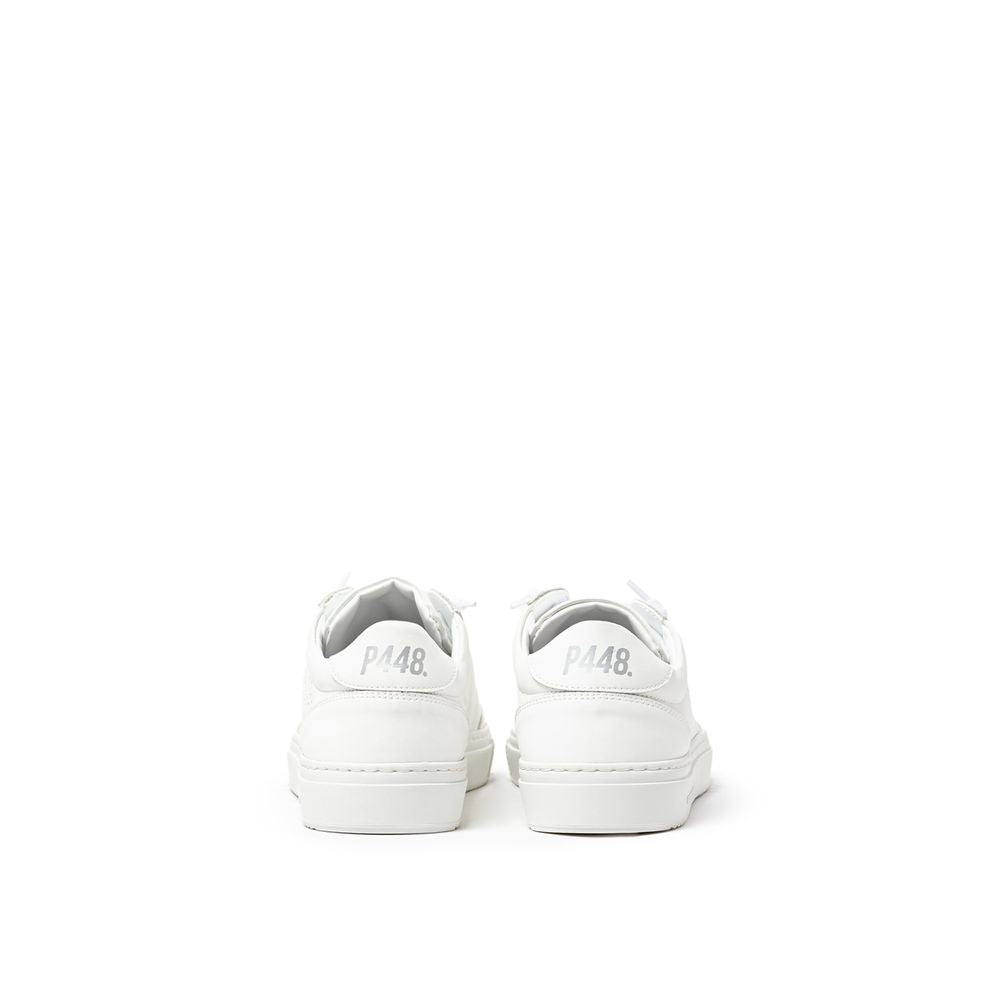 P448 Weißer Ledersneaker