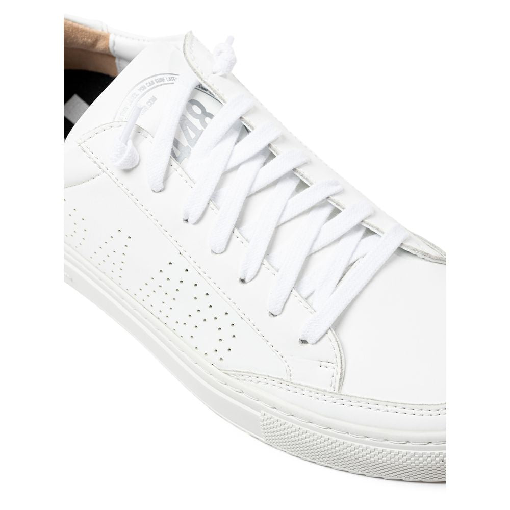 P448 Weißer Ledersneaker