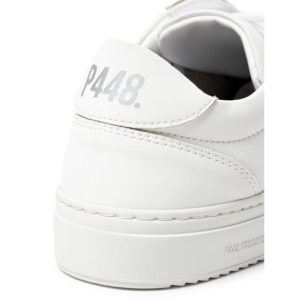 P448 Weißer Ledersneaker