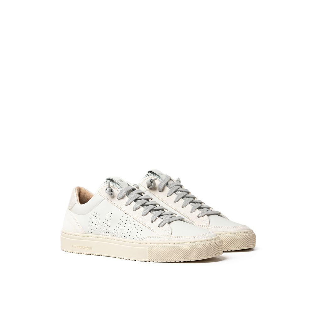 P448 Weißer Ledersneaker