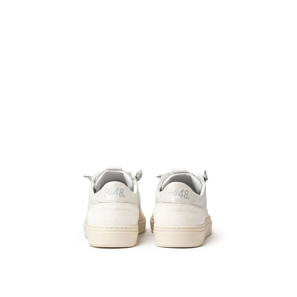 P448 Weißer Ledersneaker