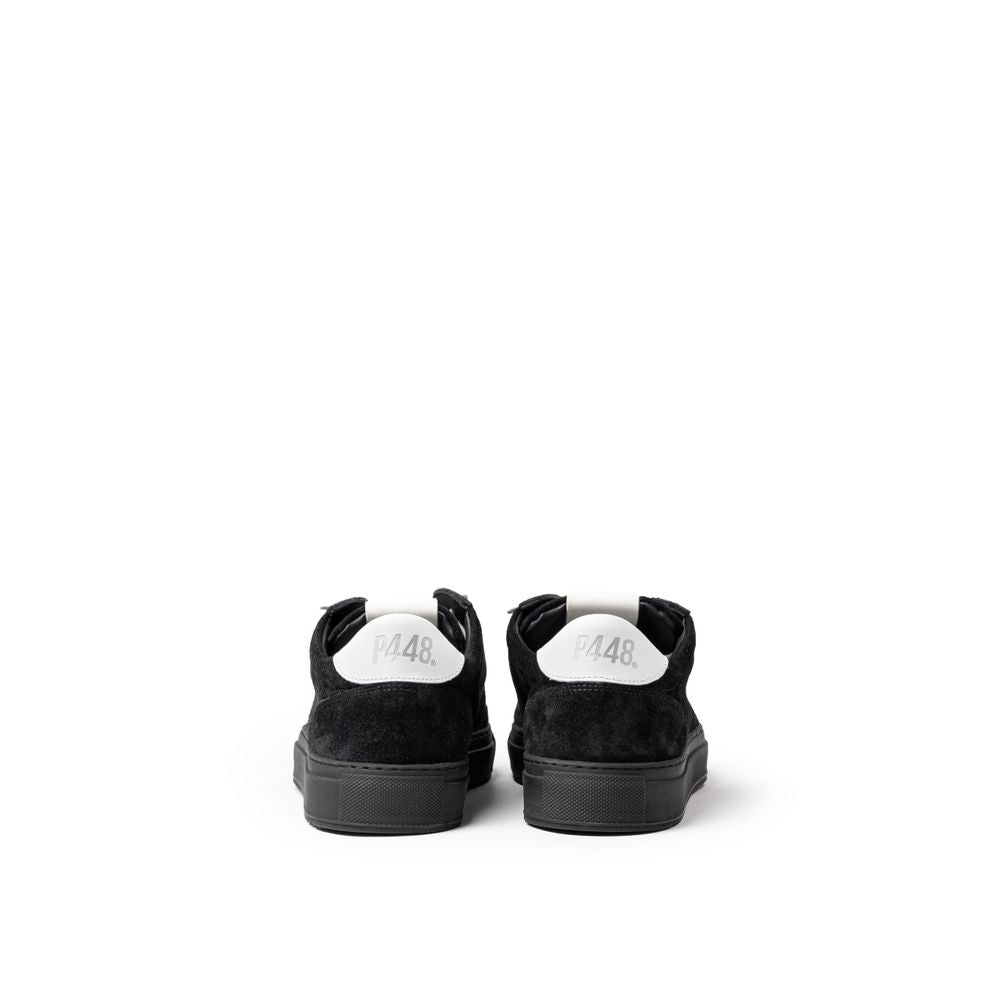 P448 Sneaker aus schwarzem Wildleder
