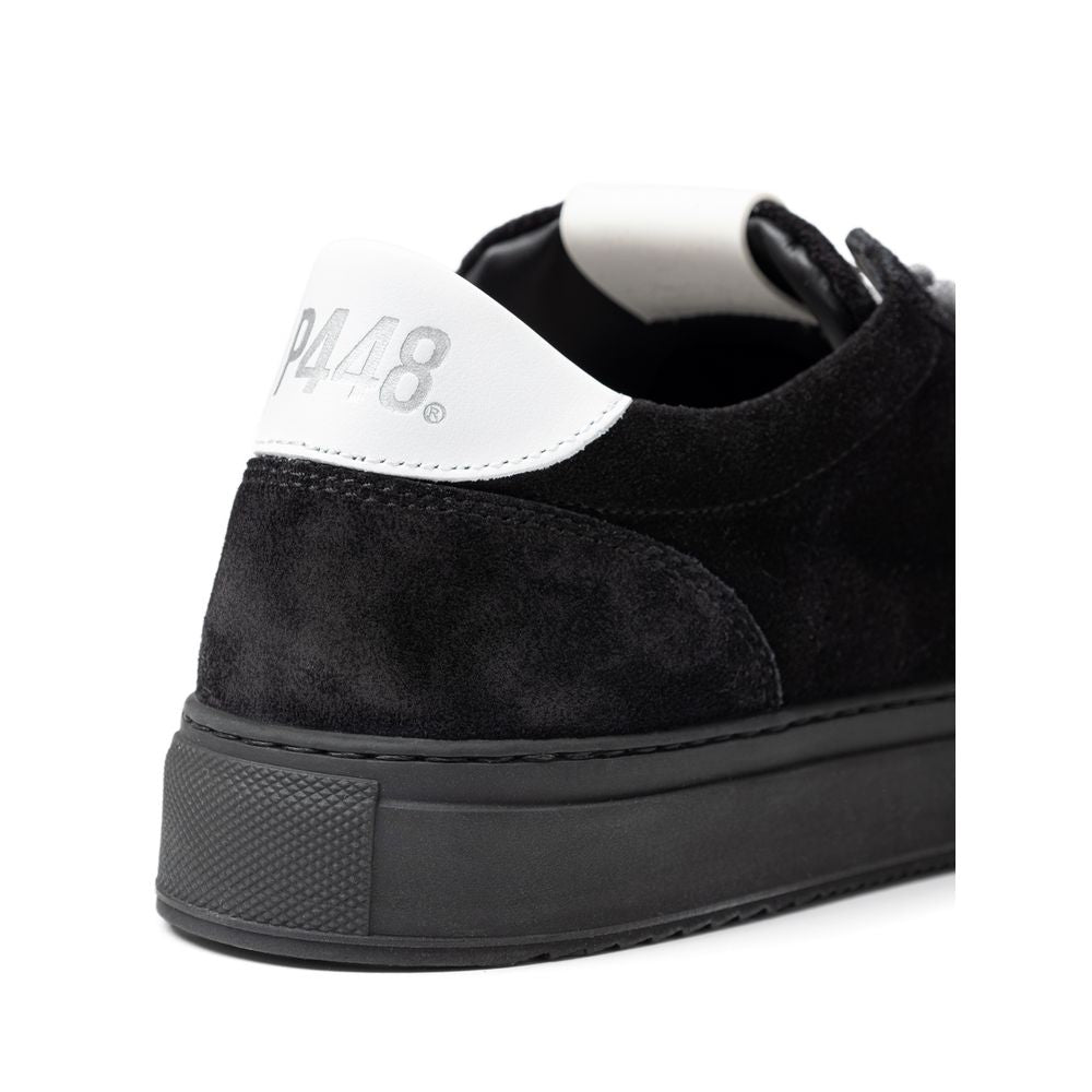 P448 Sneaker aus schwarzem Wildleder