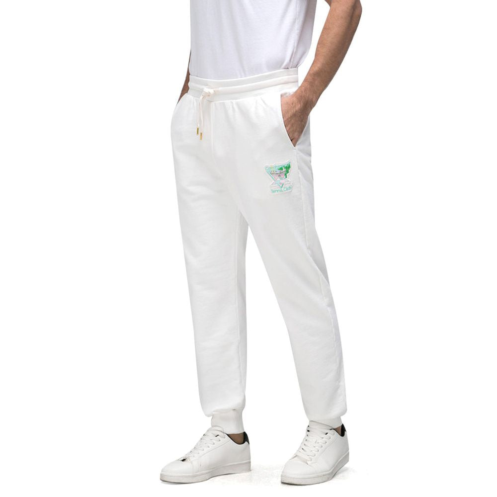 Casablanca – Weiße Sporthose aus Baumwolle