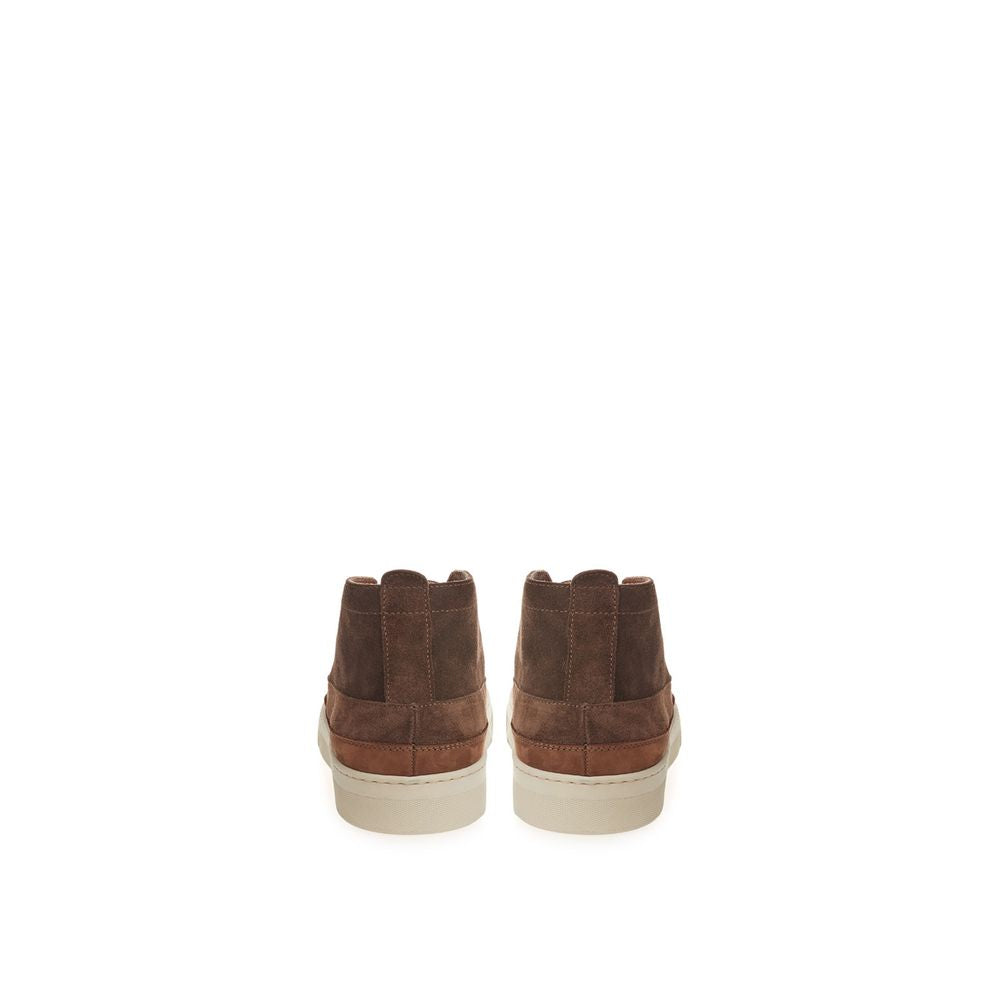 Lardini Elegante Wildleder-Sneaker in sattem Braun
