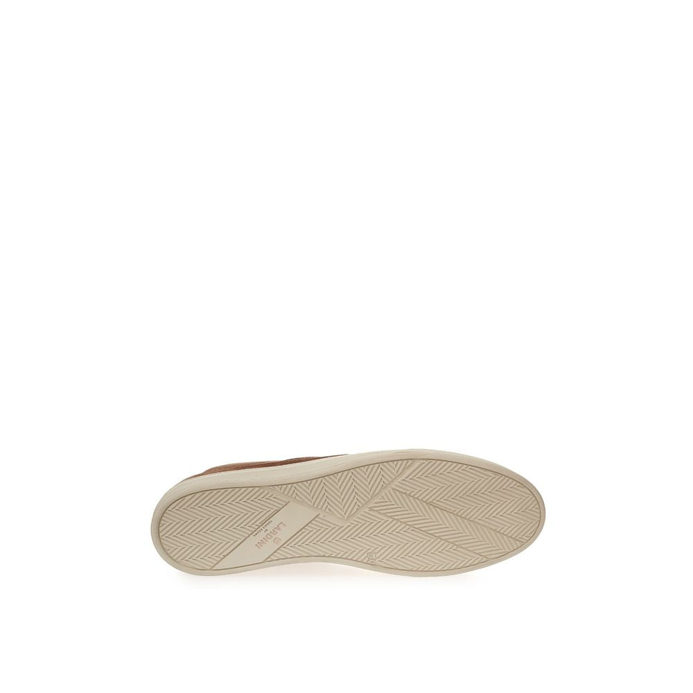Lardini Elegante Wildleder-Sneaker in sattem Braun