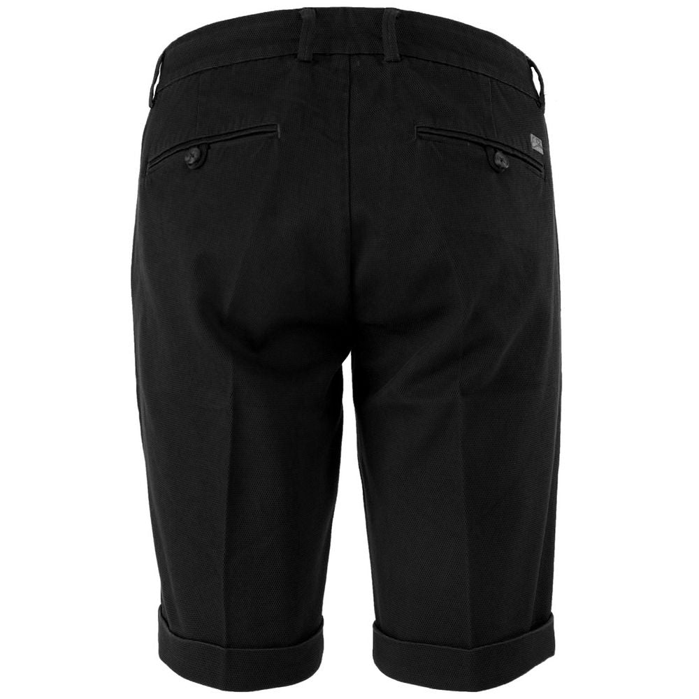 Yes Zee – Schwarze Baumwollshorts