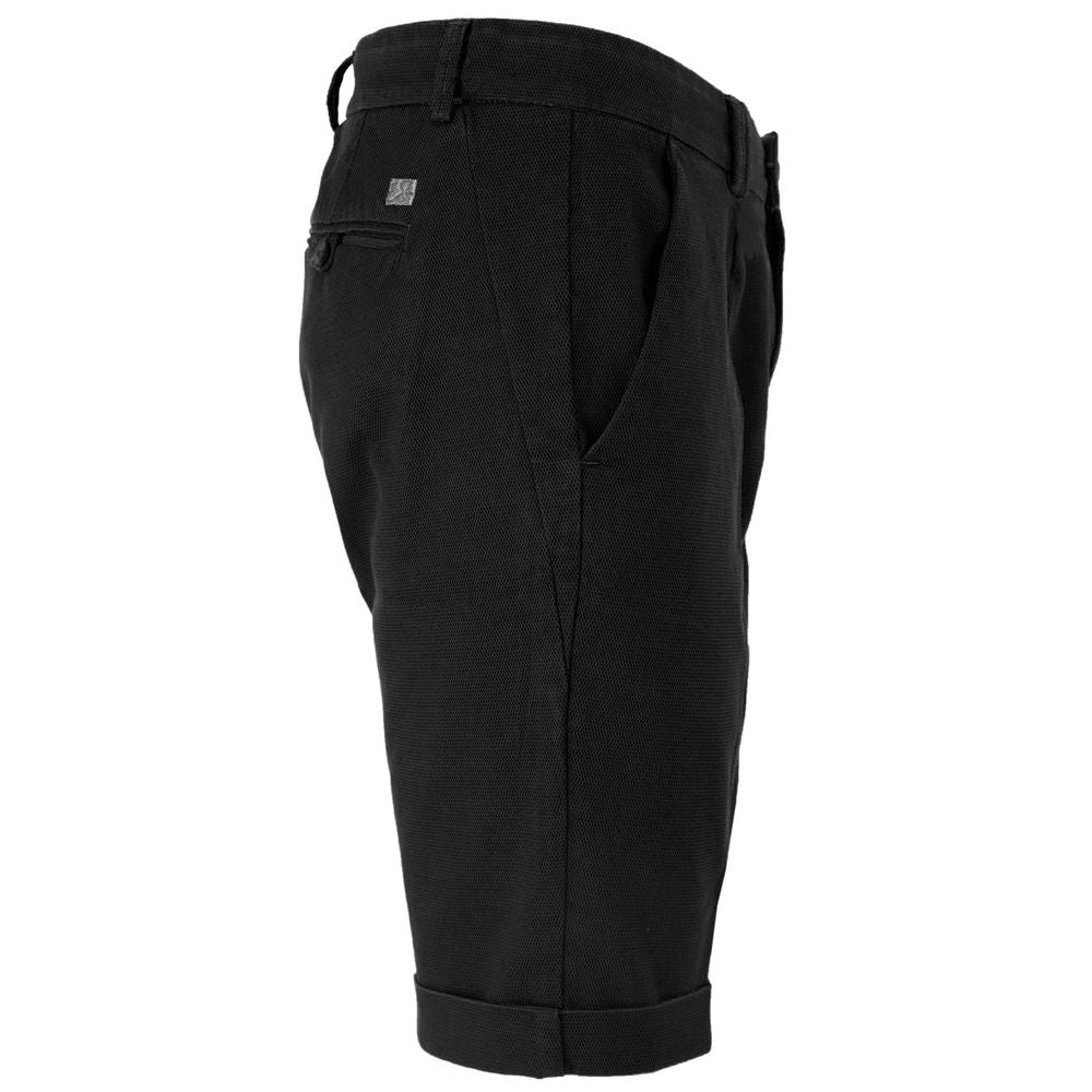 Yes Zee – Schwarze Baumwollshorts