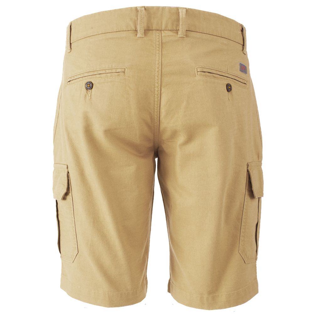 Yes Zee – Beige Baumwollshorts