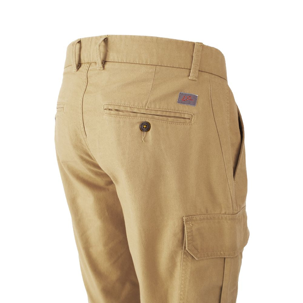 Yes Zee – Beige Baumwollshorts