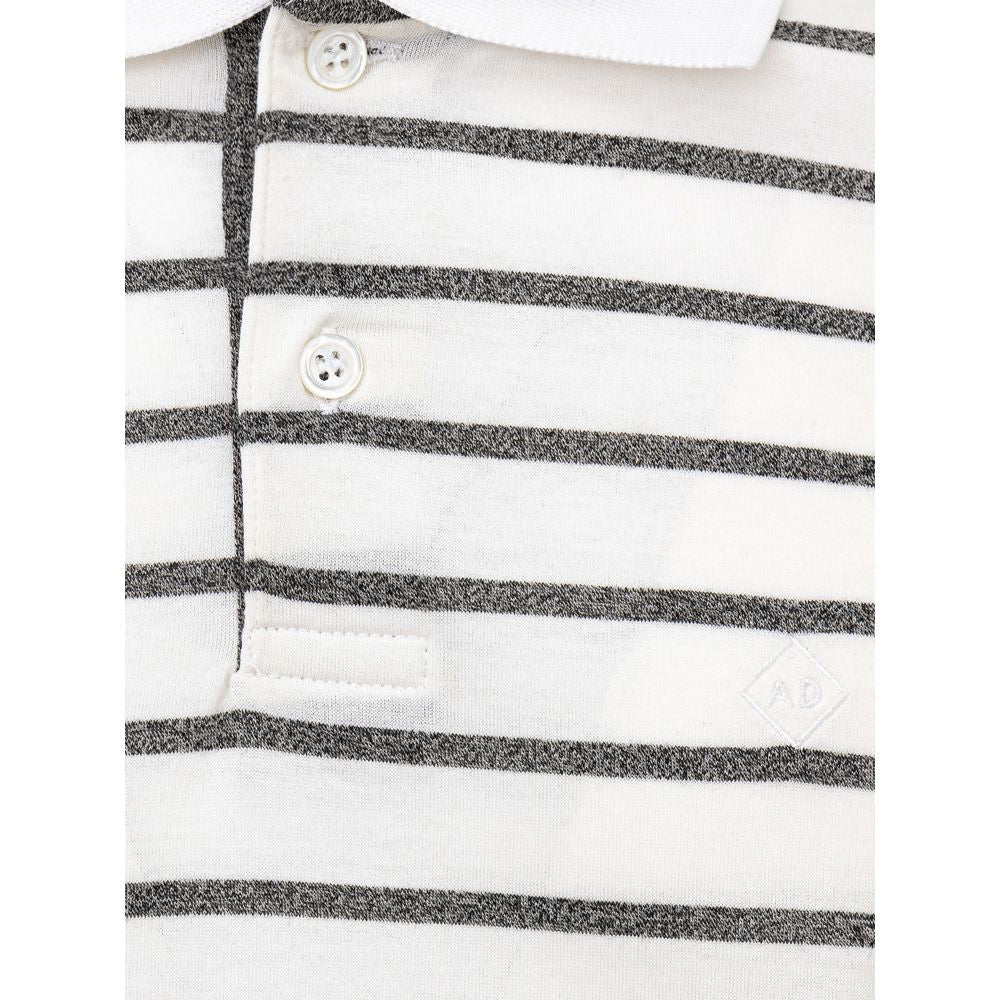 Dunhill Poloshirt aus weißer Baumwolle