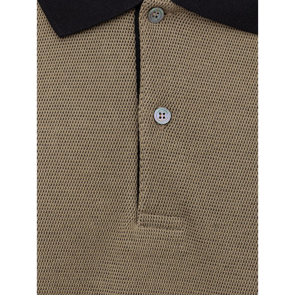 Grünes Poloshirt aus Baumwolle von Dunhill