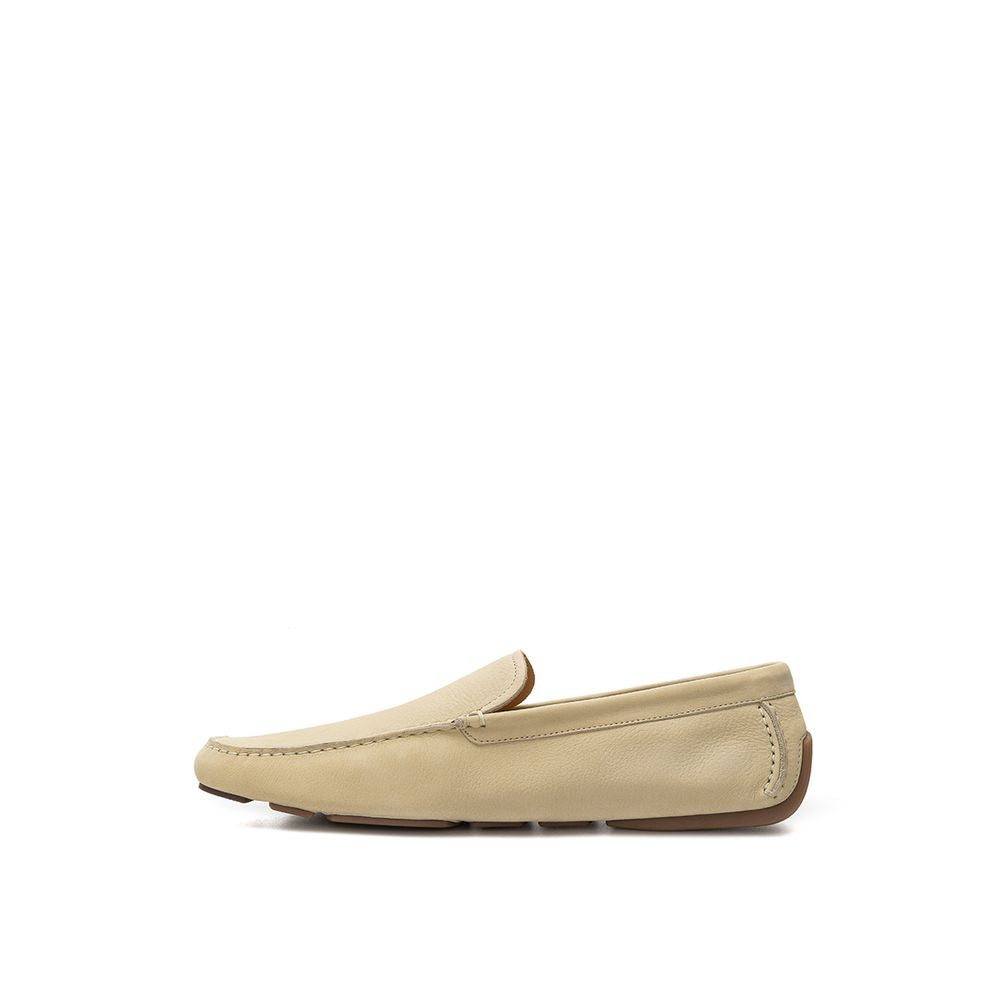 Bally Beige Ledermokassin