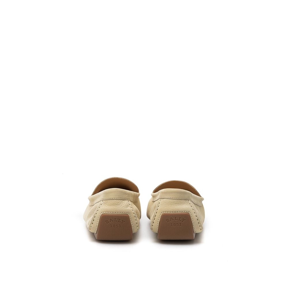Bally Beige Ledermokassin